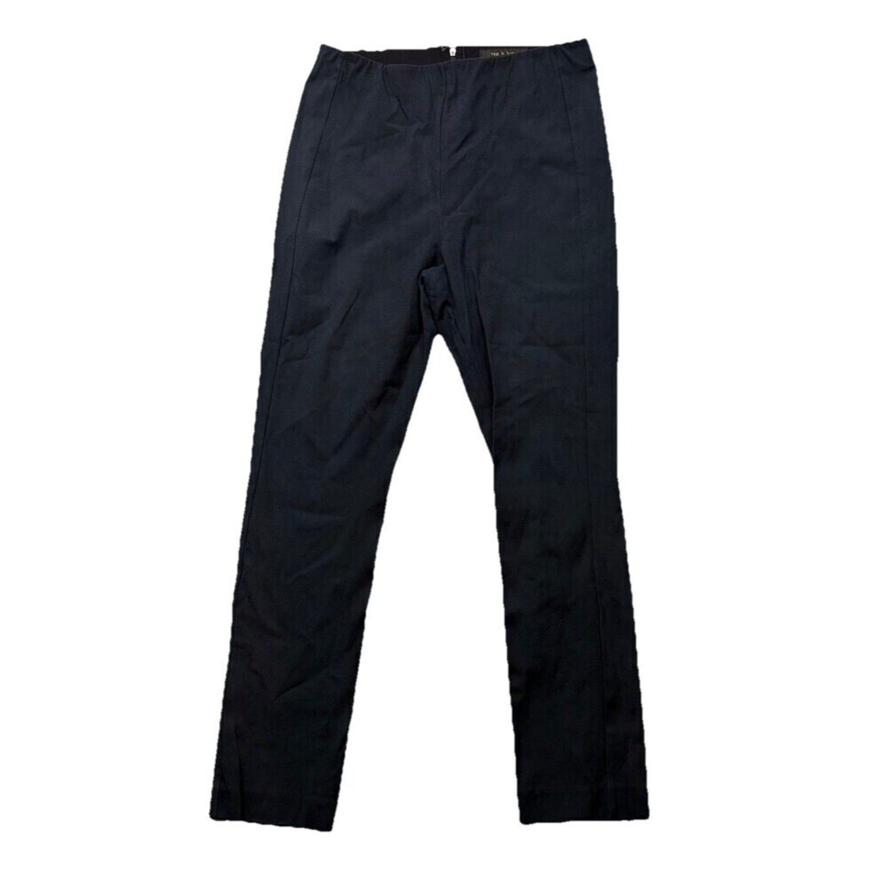 Rag and Bone Simone Stretch Navy Blue Size 10 Slacks Dress Pants Women’s *note